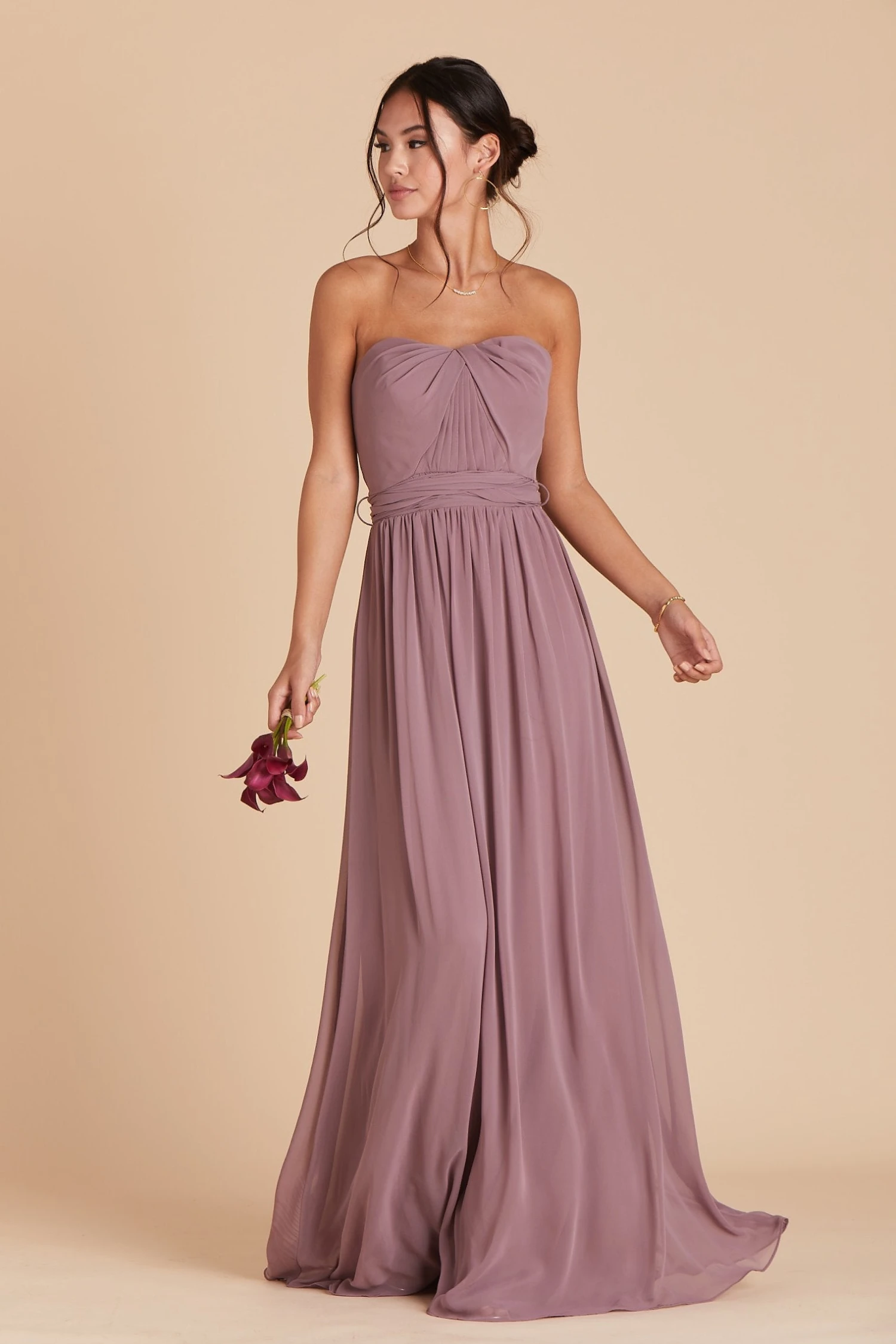 Grace Convertible Dress - Dark Mauve 7 Grace Convertible Dress - Dark Mauve - Image 5