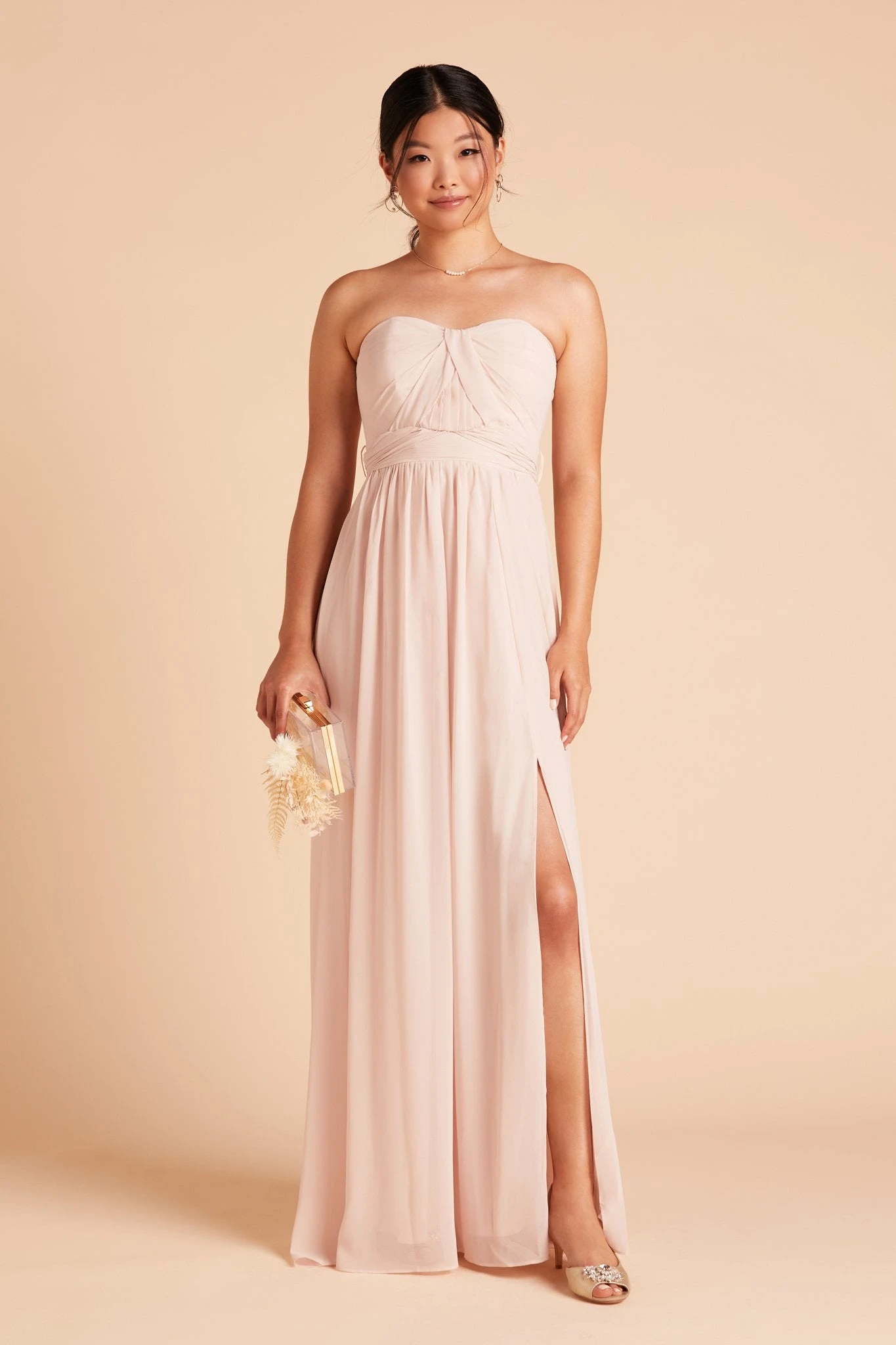 Grace Convertible Dress - Pale Blush 18 Grace Convertible Dress - Pale Blush - Image 16