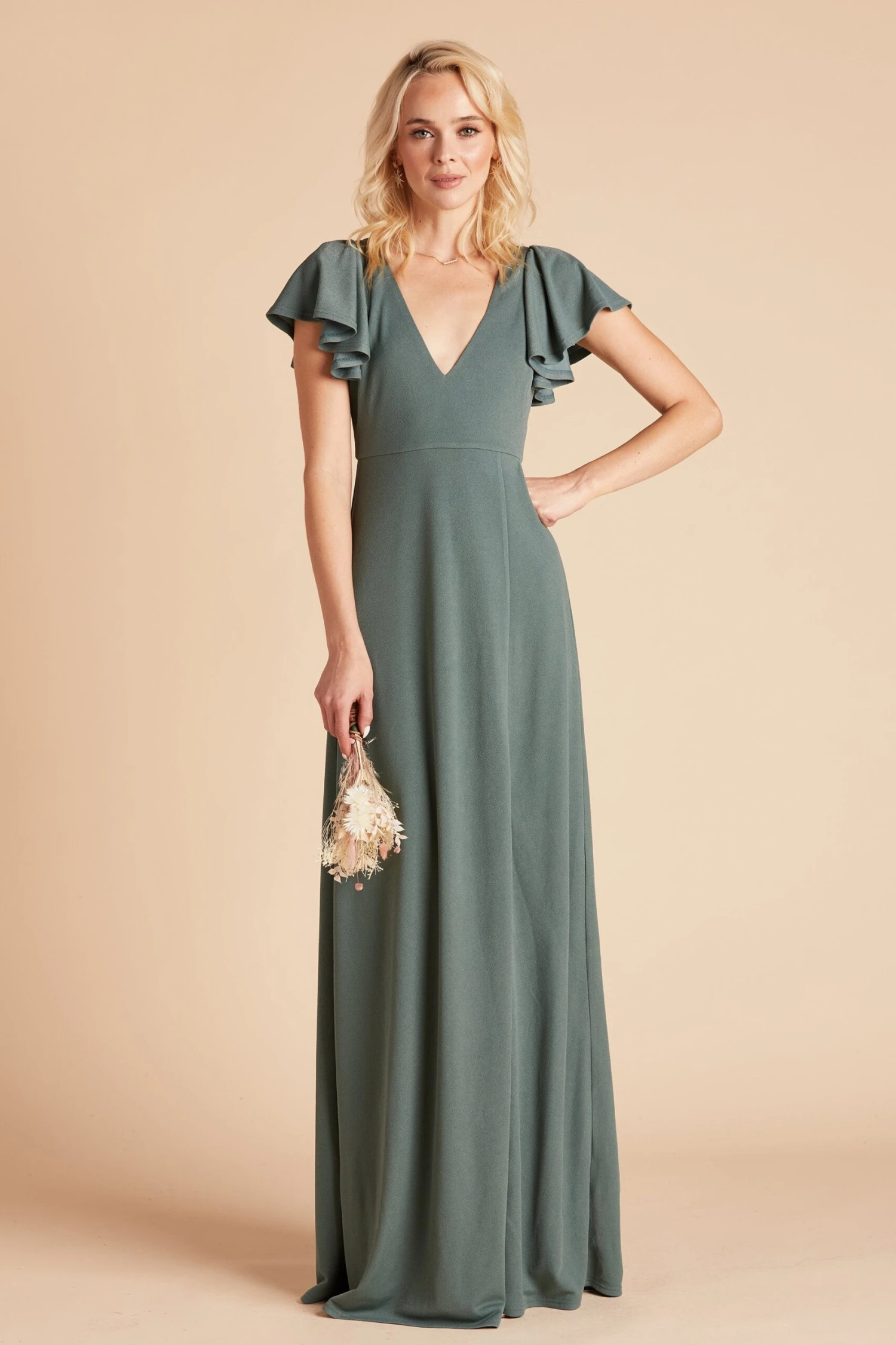 Hannah Crepe Dress - Sea Glass 4 Hannah Crepe Dress - Sea Glass - Image 2