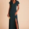 Hannah Crepe Dress - Emerald
