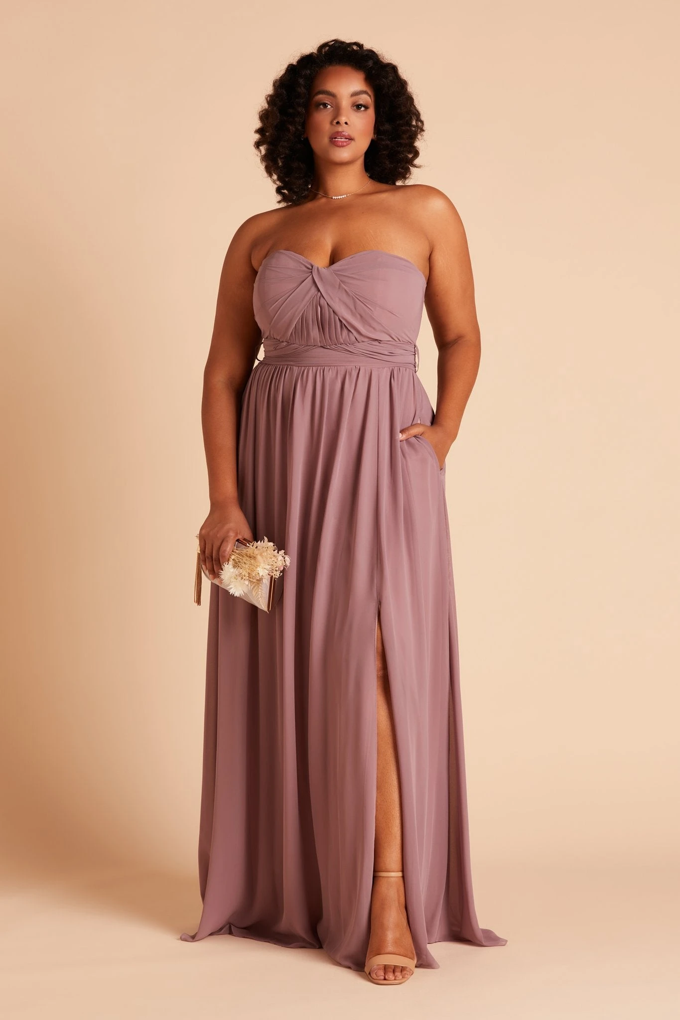 Grace Convertible Dress - Dark Mauve 15 Grace Convertible Dress - Dark Mauve - Image 13