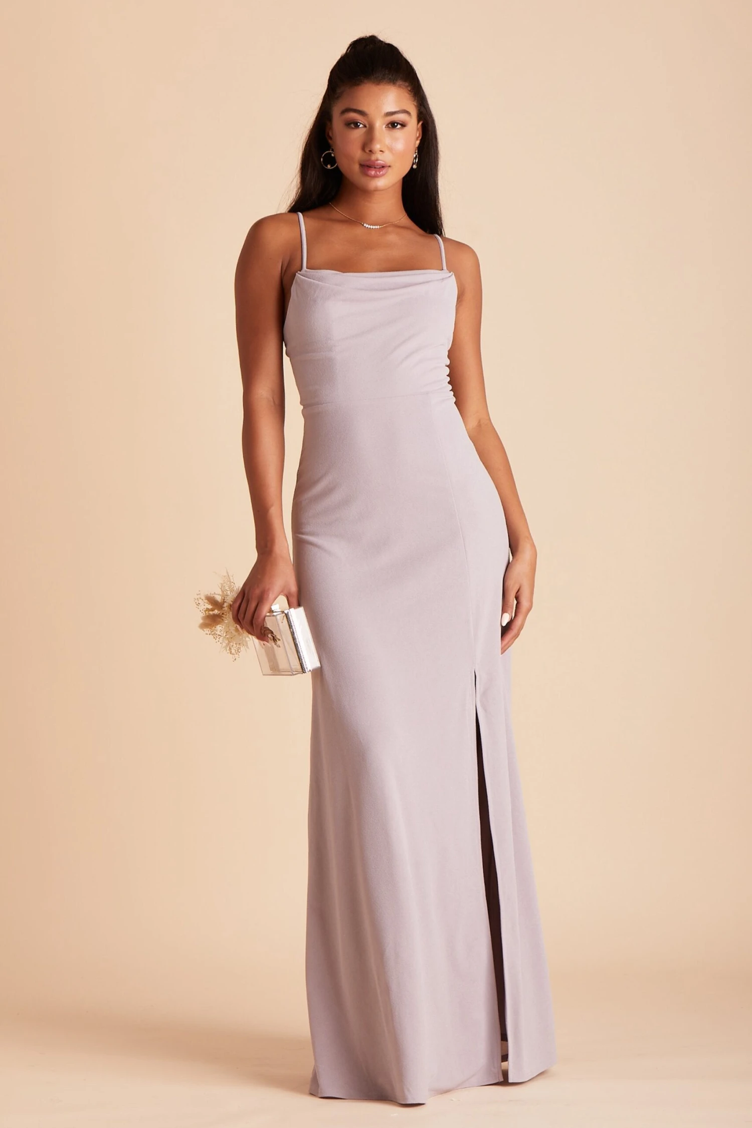 Ash Crepe Dress - Lilac 6 Ash Crepe Dress - Lilac - Image 4