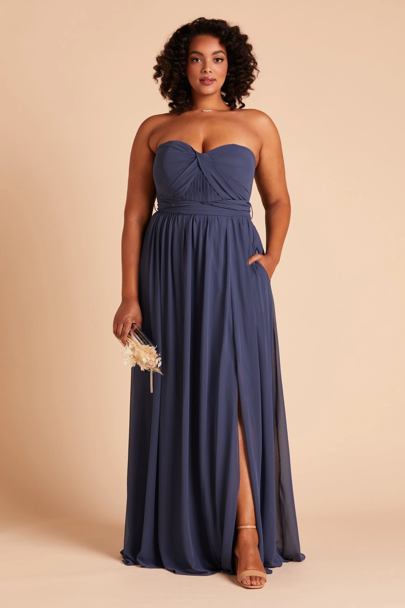 Grace Convertible Dress - Slate Blue 3 Grace Convertible Dress - Slate Blue