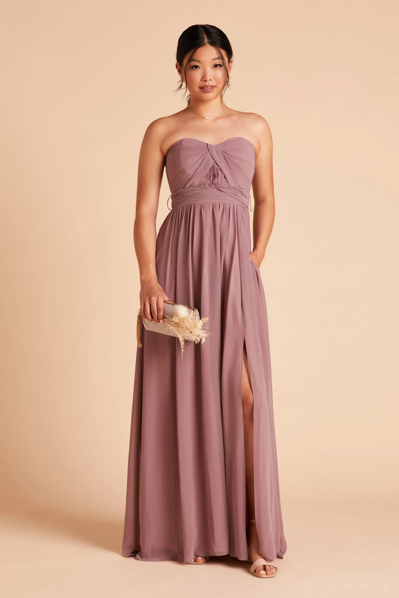 Grace Convertible Dress - Dark Mauve 13 Grace Convertible Dress - Dark Mauve - Image 11