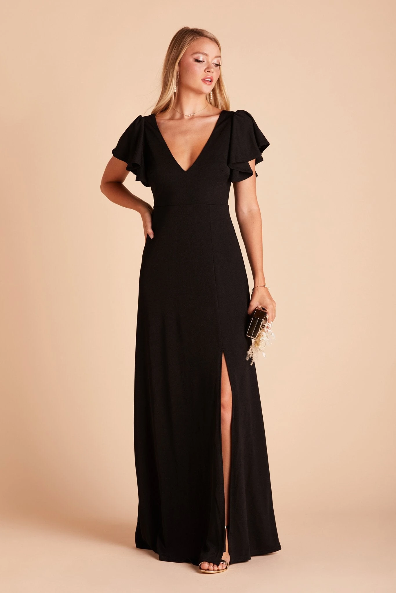 Hannah Crepe Dress - Black 8 Hannah Crepe Dress - Black - Image 6