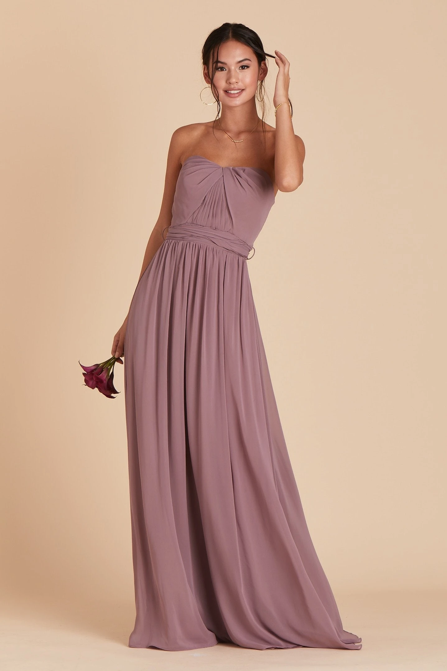 Grace Convertible Dress - Dark Mauve 6 Grace Convertible Dress - Dark Mauve - Image 4