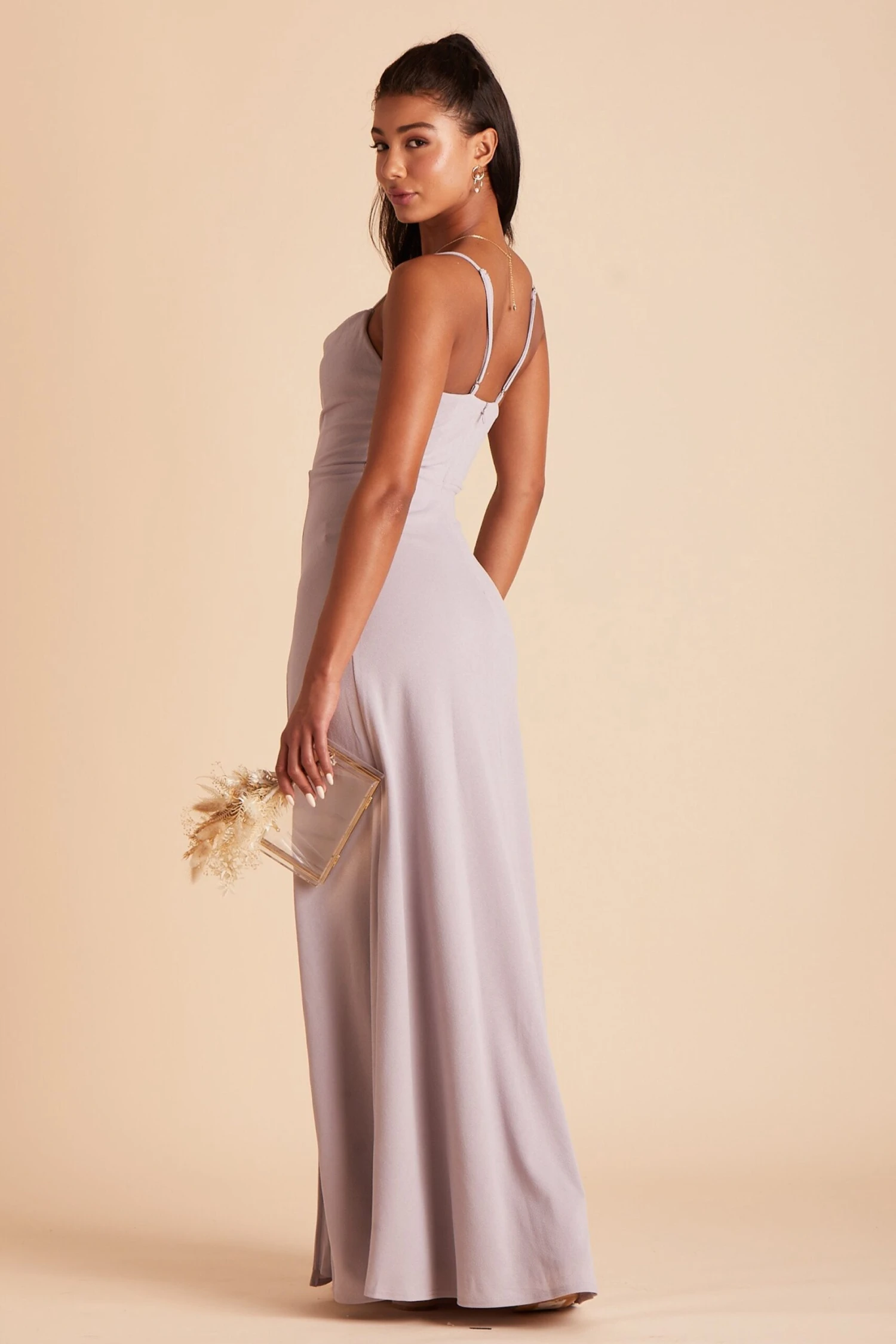 Ash Crepe Dress - Lilac 10 Ash Crepe Dress - Lilac - Image 8