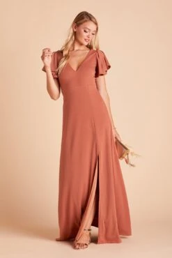 Hannah Crepe Dress - Terracotta 23 Hannah Crepe Dress - Terracotta -Cheap Plush Attire Store 982f05c17b5b130f712314124fb344f6