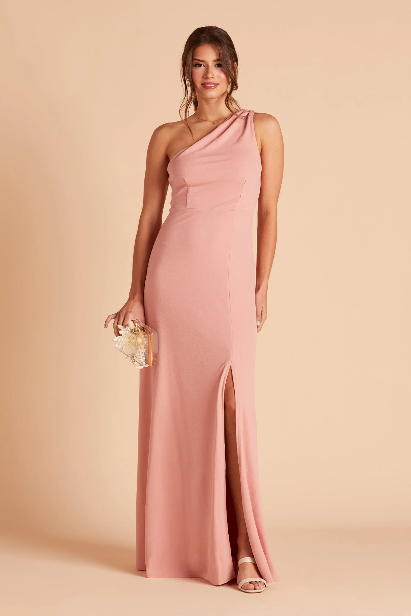 Kira Crepe Dress - Dusty Rose 3 Kira Crepe Dress - Dusty Rose