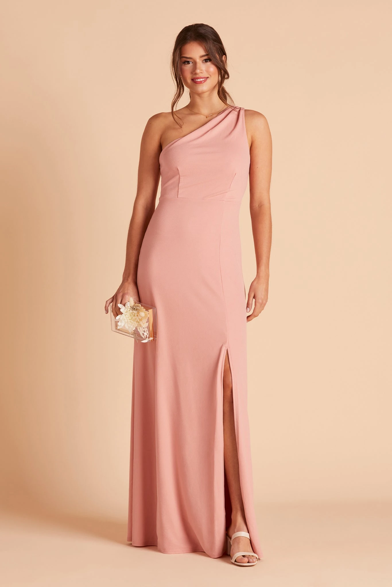 Kira Crepe Dress - Dusty Rose 8 Kira Crepe Dress - Dusty Rose - Image 6