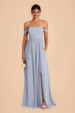 August Convertible Dress - Dusty Blue