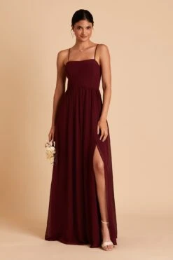 August Convertible Dress - Cabernet -Cheap Plush Attire Store BIRDY GREY AUGUST CONVERTIBLE BRIDESMAID JUMPSUIT CABERNET 06