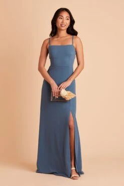 Benny Crepe Dress - Twilight -Cheap Plush Attire Store BIRDY GREY BENNY BRIDESMAID DRESS TWILIGHT 04