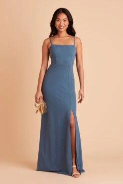 Benny Crepe Dress - Twilight -Cheap Plush Attire Store BIRDY GREY BENNY BRIDESMAID DRESS TWILIGHT 05