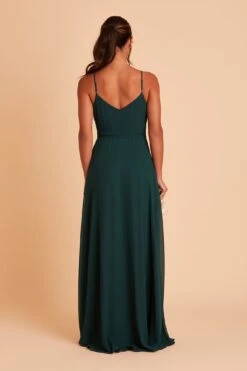 Cindy Chiffon Dress - Emerald 20 Cindy Chiffon Dress - Emerald -Cheap Plush Attire Store BIRDY GREY CINDY BRIDESMAID DRESS EMERALD 05