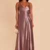 Cindy Shiny Satin Dress - Dark Mauve 2 Cindy Shiny Satin Dress - Dark Mauve -Cheap Plush Attire Store BIRDY GREY CINDY SATIN BRIDESMAID DRESS DARK MAUVE 04