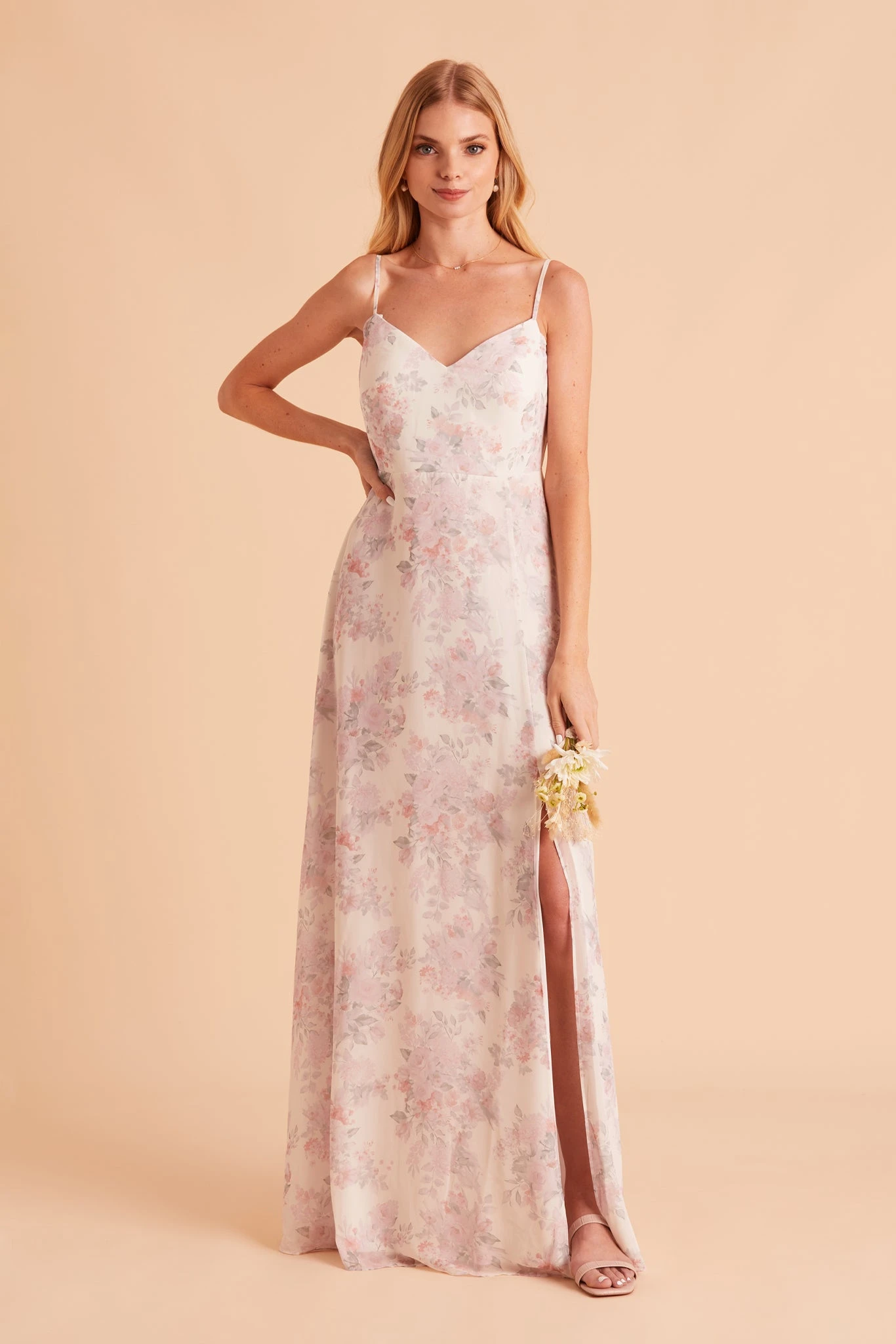 Devin Convertible Dress - Blush Bouquet 6 Devin Convertible Dress - Blush Bouquet - Image 4