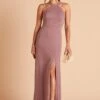 Gene Dress - Dark Mauve 1 Gene Dress - Dark Mauve -Cheap Plush Attire Store BIRDY GREY GENE BRIDESMAID DRESS DARK MAUVE 01