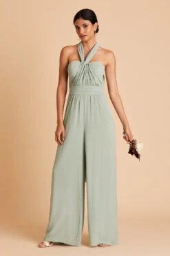 Gigi Convertible Jumpsuit - Sage -Cheap Plush Attire Store BIRDY GREY GIGI CONVERTIBLE BRIDESMAID JUMPSUIT SAGE 06
