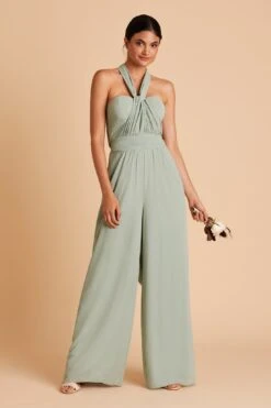 Gigi Convertible Jumpsuit - Sage -Cheap Plush Attire Store BIRDY GREY GIGI CONVERTIBLE BRIDESMAID JUMPSUIT SAGE 08