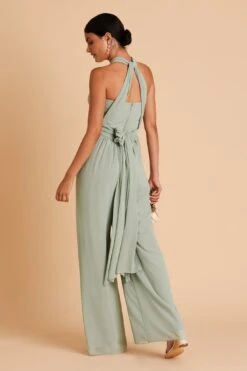 Gigi Convertible Jumpsuit - Sage -Cheap Plush Attire Store BIRDY GREY GIGI CONVERTIBLE BRIDESMAID JUMPSUIT SAGE 09