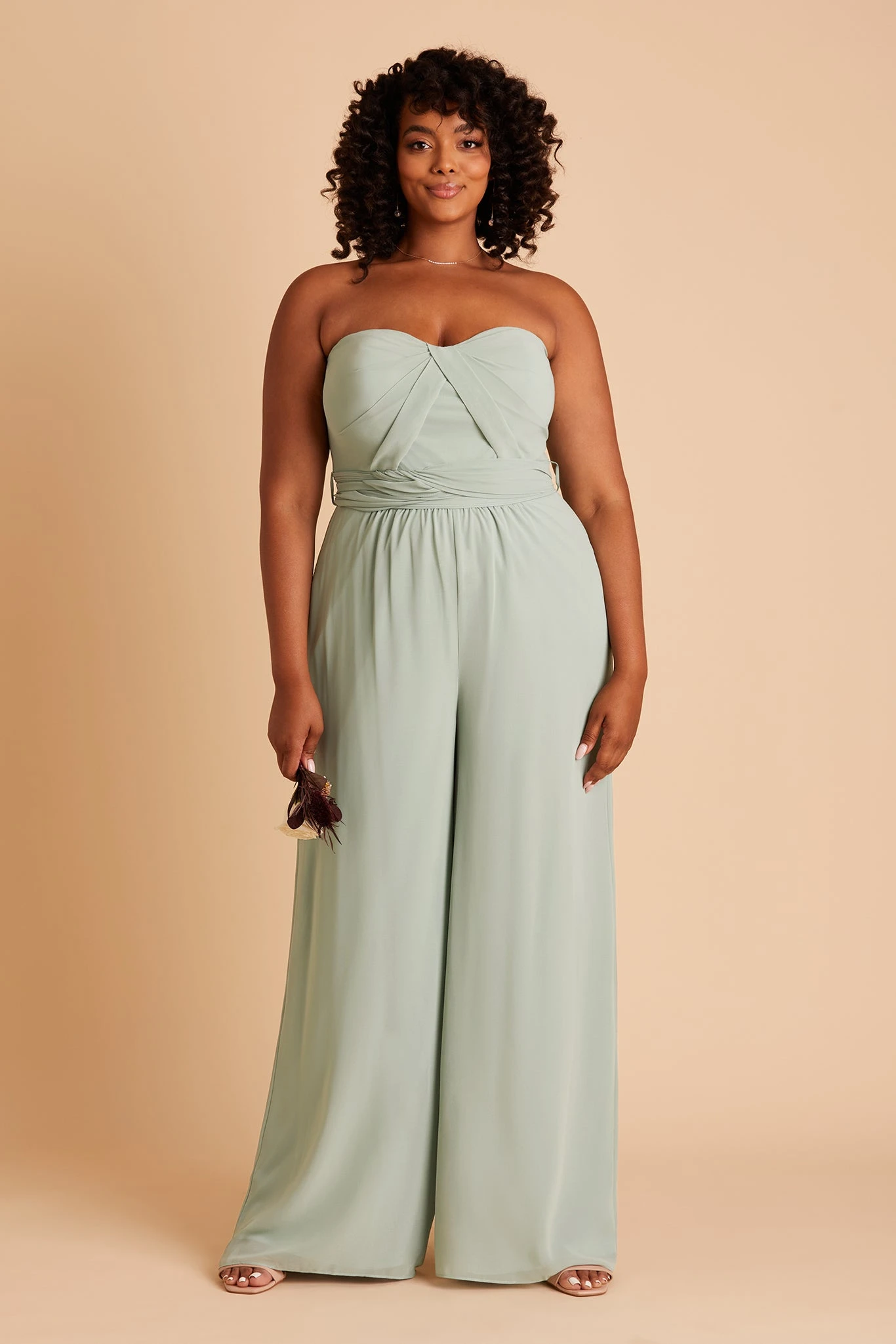 Gigi Convertible Jumpsuit - Sage - Image 14