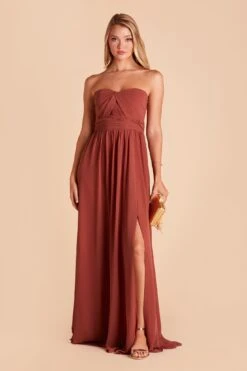 Grace Convertible Dress - Spice 29 Grace Convertible Dress - Spice -Cheap Plush Attire Store BIRDY GREY GRACE CONVERTIBLE SLIT BRIDESMAID DRESS SPICE 01