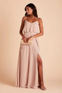 Gwennie Dress - Taupe 14 Gwennie Dress - Taupe -Cheap Plush Attire Store BIRDY GREY GWENNIE SLIT BRIDESMAID DRESS TAUPE 02