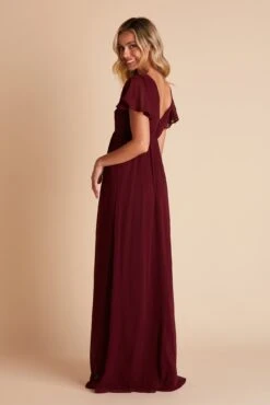 Hannah Empire Dress - Cabernet -Cheap Plush Attire Store BIRDY GREY HANNAH MATERNITY BRIDESMAID DRESS CABERNET 07