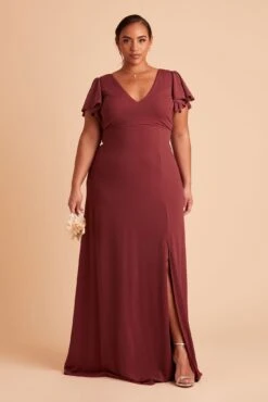 Hannah Crepe Dress - Rosewood -Cheap Plush Attire Store BIRDY GREY HANNAH PLUS SIZE BRIDESMAID DRESS ROSEWOOD 02 0b9e84b4 aa52 4822 88e8 8d0e8f55d4e7