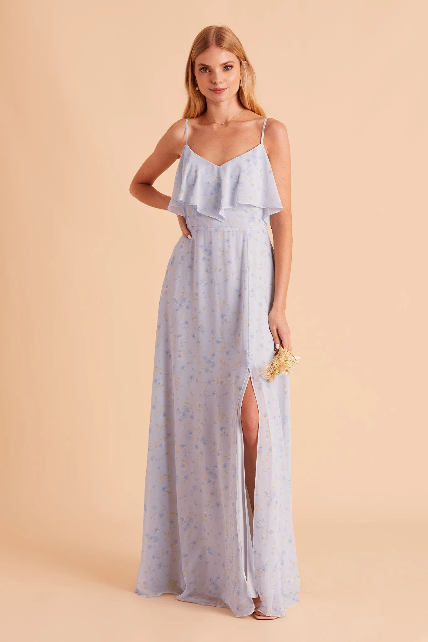 Jane Convertible Dress - Dusty Blue Floret 8 Jane Convertible Dress - Dusty Blue Floret - Image 6
