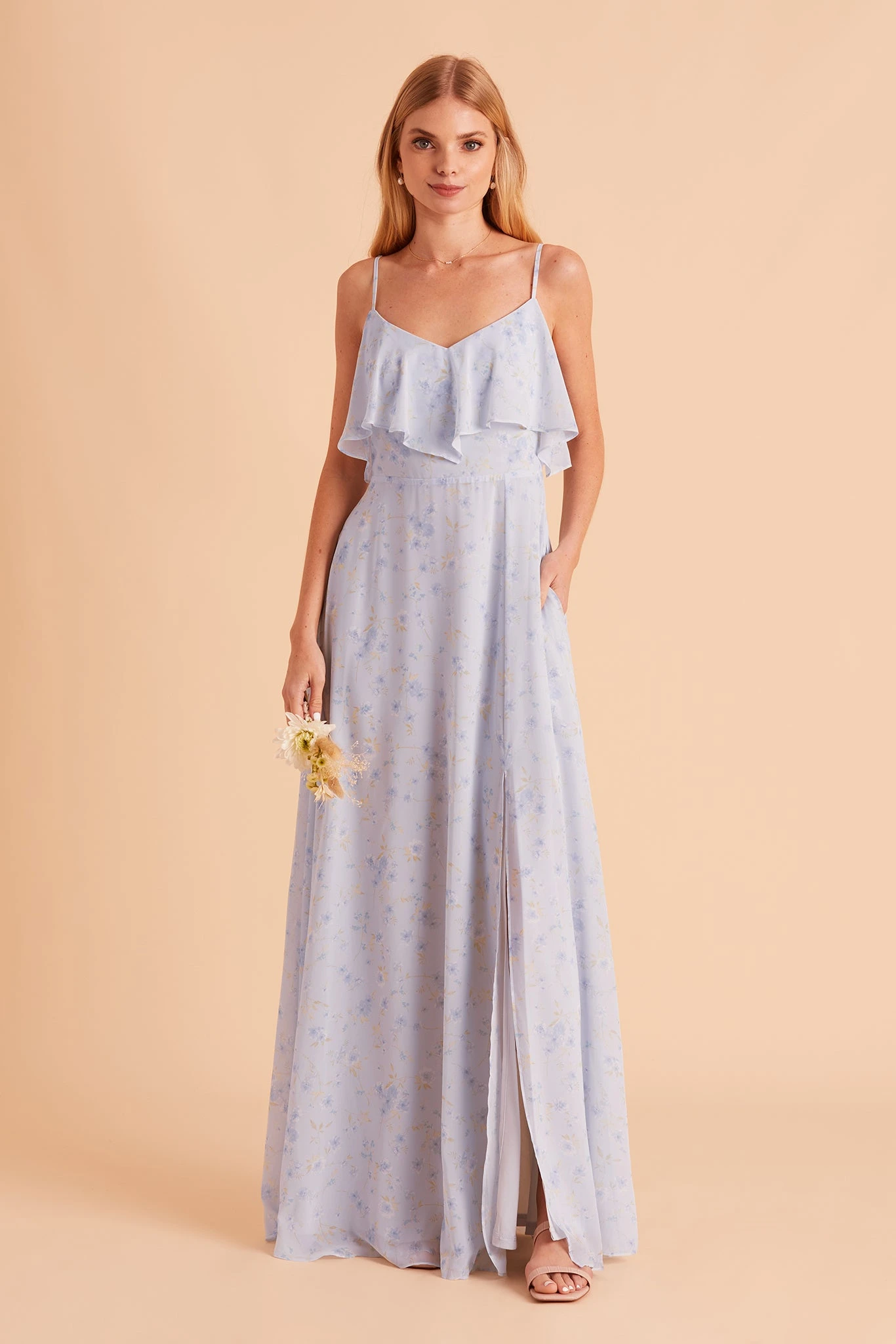 Jane Convertible Dress - Dusty Blue Floret 3 Jane Convertible Dress - Dusty Blue Floret