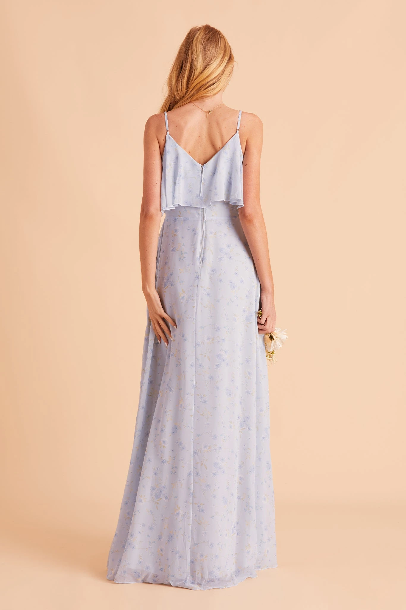 Jane Convertible Dress - Dusty Blue Floret 9 Jane Convertible Dress - Dusty Blue Floret - Image 7