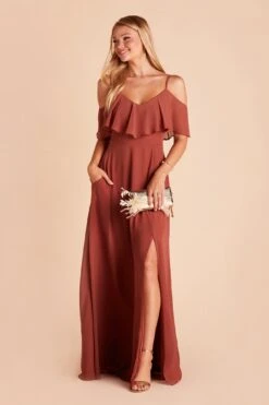 Jane Convertible Dress - Spice 26 Jane Convertible Dress - Spice -Cheap Plush Attire Store BIRDY GREY JANE CONVERTIBLE SLIT BRIDESMAID DRESS SPICE 04