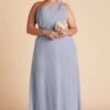 Kira Dress - Dusty Blue 1 Kira Dress - Dusty Blue -Cheap Plush Attire Store BIRDY GREY KIRA BRIDESMAID DRESS CURVE DUSTY BLUE 01