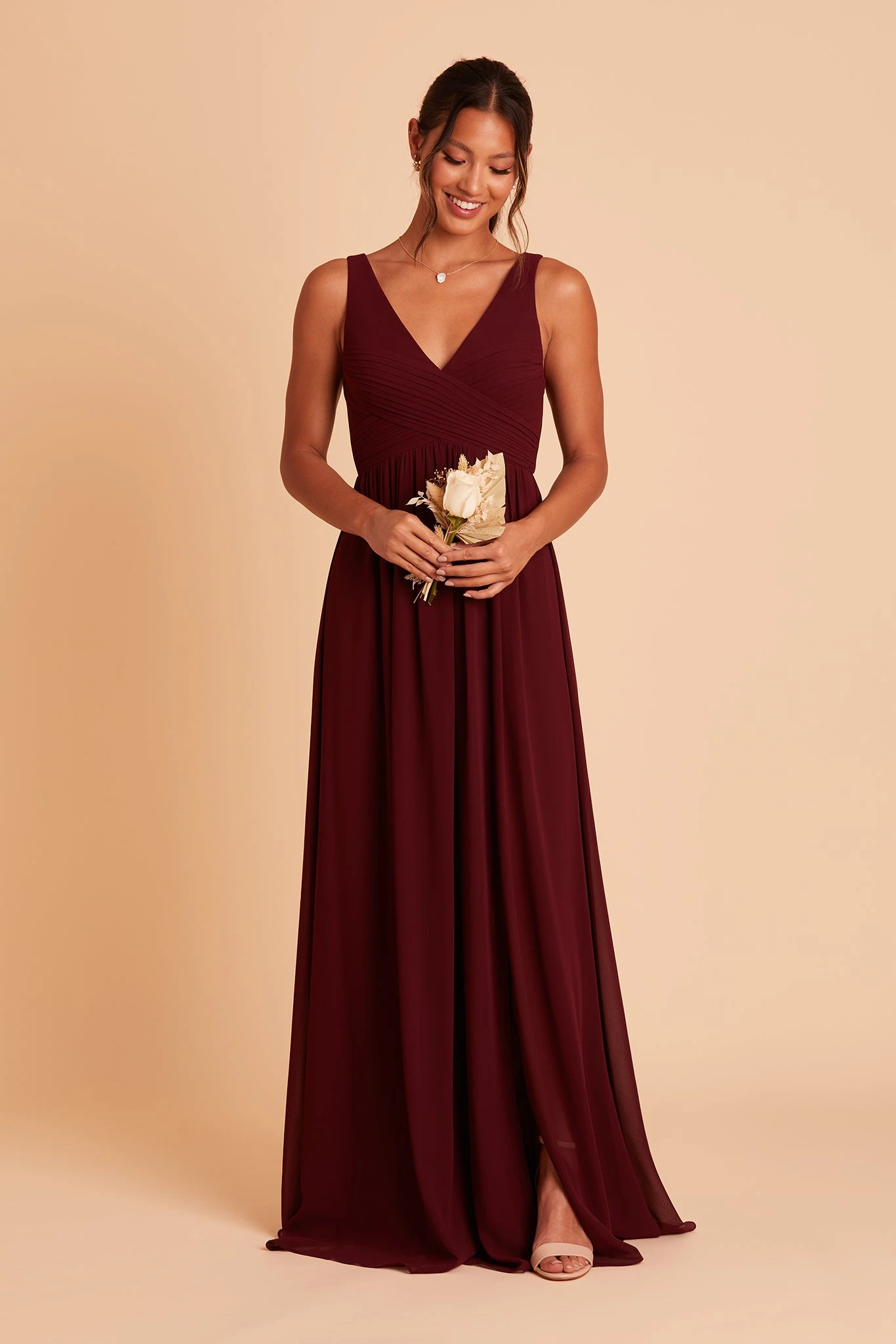 Laurie Empire Dress - Cabernet 11 Laurie Empire Dress - Cabernet - Image 9