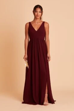 Laurie Empire Dress - Cabernet 20 Laurie Empire Dress - Cabernet -Cheap Plush Attire Store BIRDY GREY LAURIE MATERNITY BRIDESMAID DRESS CABERNET 03