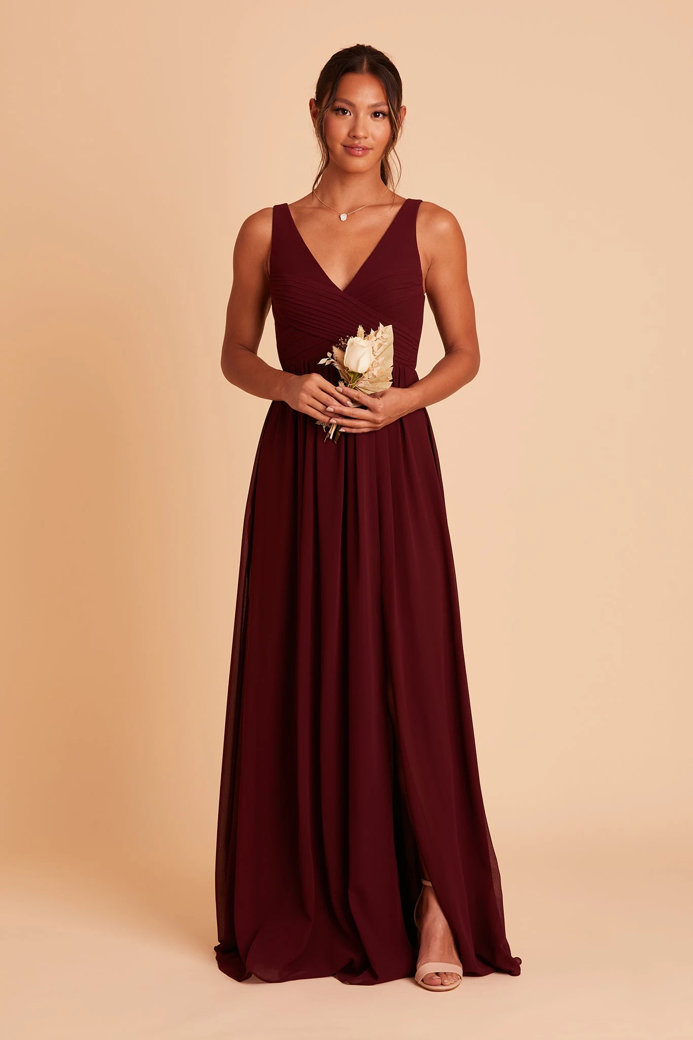 Laurie Empire Dress - Cabernet 8 Laurie Empire Dress - Cabernet - Image 6
