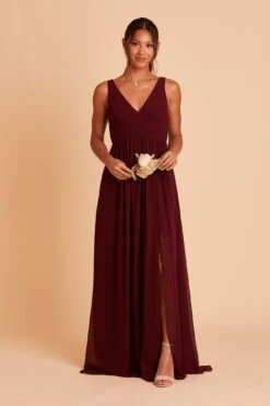 Laurie Empire Dress - Cabernet 23 Laurie Empire Dress - Cabernet -Cheap Plush Attire Store BIRDY GREY LAURIE MATERNITY BRIDESMAID DRESS CABERNET 07