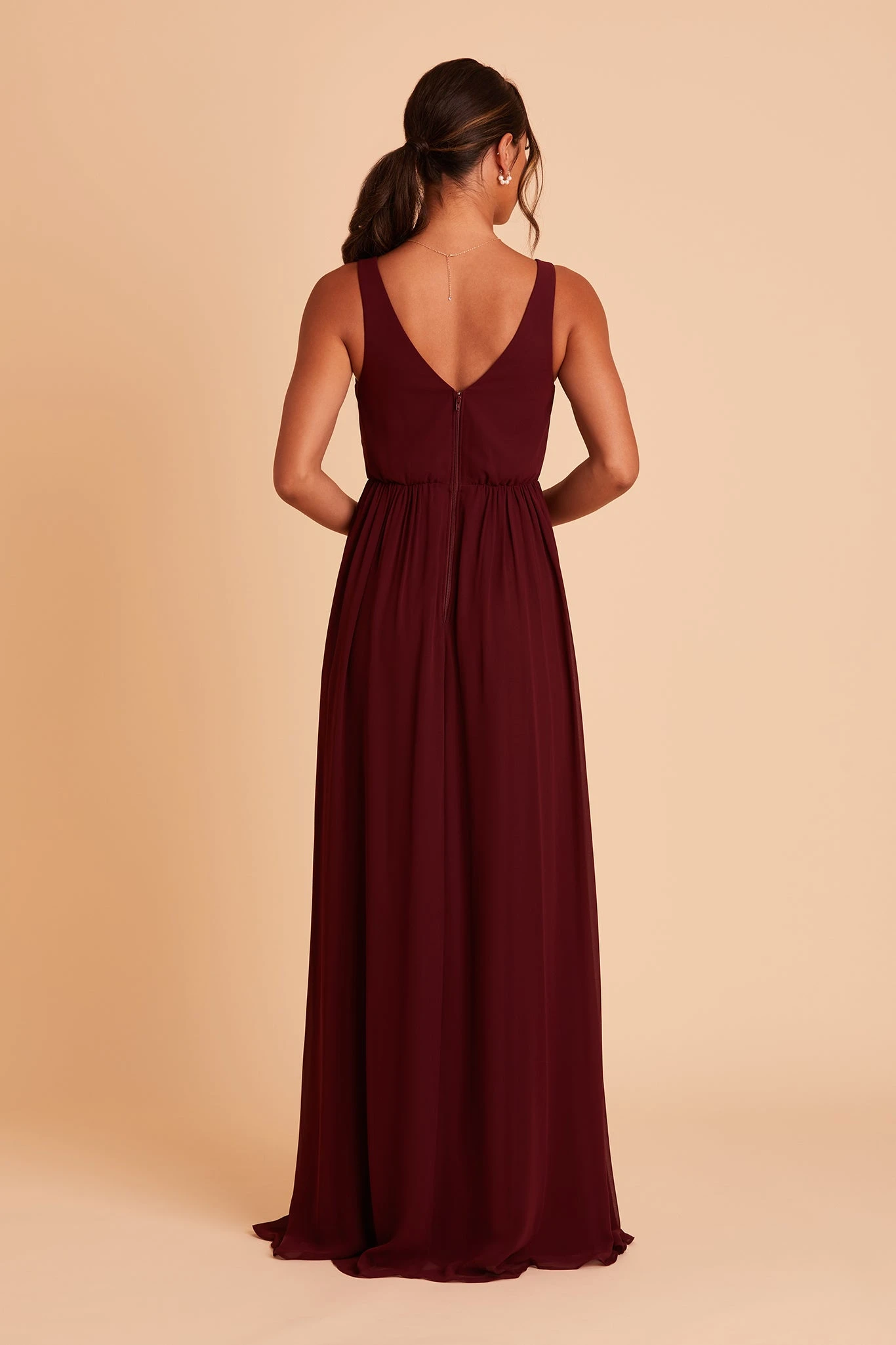Laurie Empire Dress - Cabernet 12 Laurie Empire Dress - Cabernet - Image 10