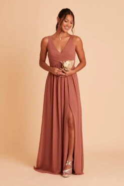 Laurie Empire Dress - Desert Rose -Cheap Plush Attire Store BIRDY GREY LAURIE MATERNITY BRIDESMAID DRESS DESERT ROSE 05