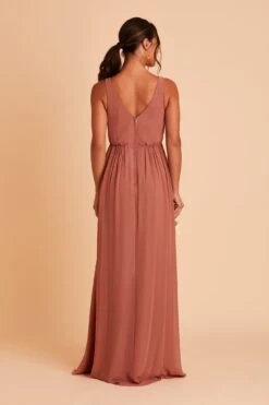 Laurie Empire Dress - Desert Rose -Cheap Plush Attire Store BIRDY GREY LAURIE MATERNITY BRIDESMAID DRESS DESERT ROSE 06