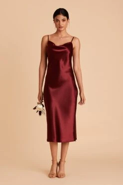 Lisa Shiny Satin Midi Dress - Cabernet 20 Lisa Shiny Satin Midi Dress - Cabernet -Cheap Plush Attire Store BIRDY GREY LISA BRIDESMAID DRESS CABERNET 04 49aaf60f 2863 44ae 8b66 ff8e92aaf482