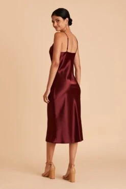 Lisa Shiny Satin Midi Dress - Cabernet 19 Lisa Shiny Satin Midi Dress - Cabernet -Cheap Plush Attire Store BIRDY GREY LISA BRIDESMAID DRESS CABERNET 07 c1c40695 8ef3 4720 bc4d 7765012442de