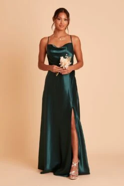 Lisa Long Shiny Satin Dress - Emerald 17 Lisa Long Shiny Satin Dress - Emerald -Cheap Plush Attire Store BIRDY GREY LISA BRIDESMAID DRESS EMERALD 02 4d67403f 029e 4989 ab26 5990dcaf47e7
