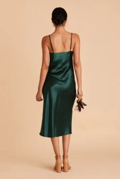 Lisa Shiny Satin Midi Dress - Emerald -Cheap Plush Attire Store BIRDY GREY LISA BRIDESMAID DRESS EMERALD 05 ae87914b 1191 4407 9eba 5572b445179f