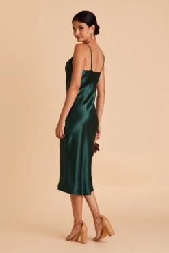 Lisa Shiny Satin Midi Dress - Emerald -Cheap Plush Attire Store BIRDY GREY LISA BRIDESMAID DRESS EMERALD 06 ac93d75b 1763 48a4 aaa6 a9d8a96aef07
