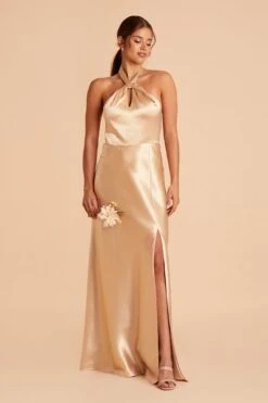 Monica Shiny Satin Dress - Gold 18 Monica Shiny Satin Dress - Gold -Cheap Plush Attire Store BIRDY GREY MONICA BRIDESMAID DRESS GOLD 03 e3dbc0a3 bcf8 473f 9015 956ba9c69f72