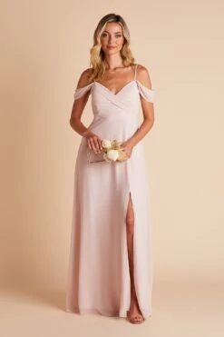 Spence Convertible Dress - Pale Blush 26 Spence Convertible Dress - Pale Blush -Cheap Plush Attire Store BIRDY GREY SPENCE CONVERTIBLE SLIT BRIDESMAID DRESS PALE BLUSH 01