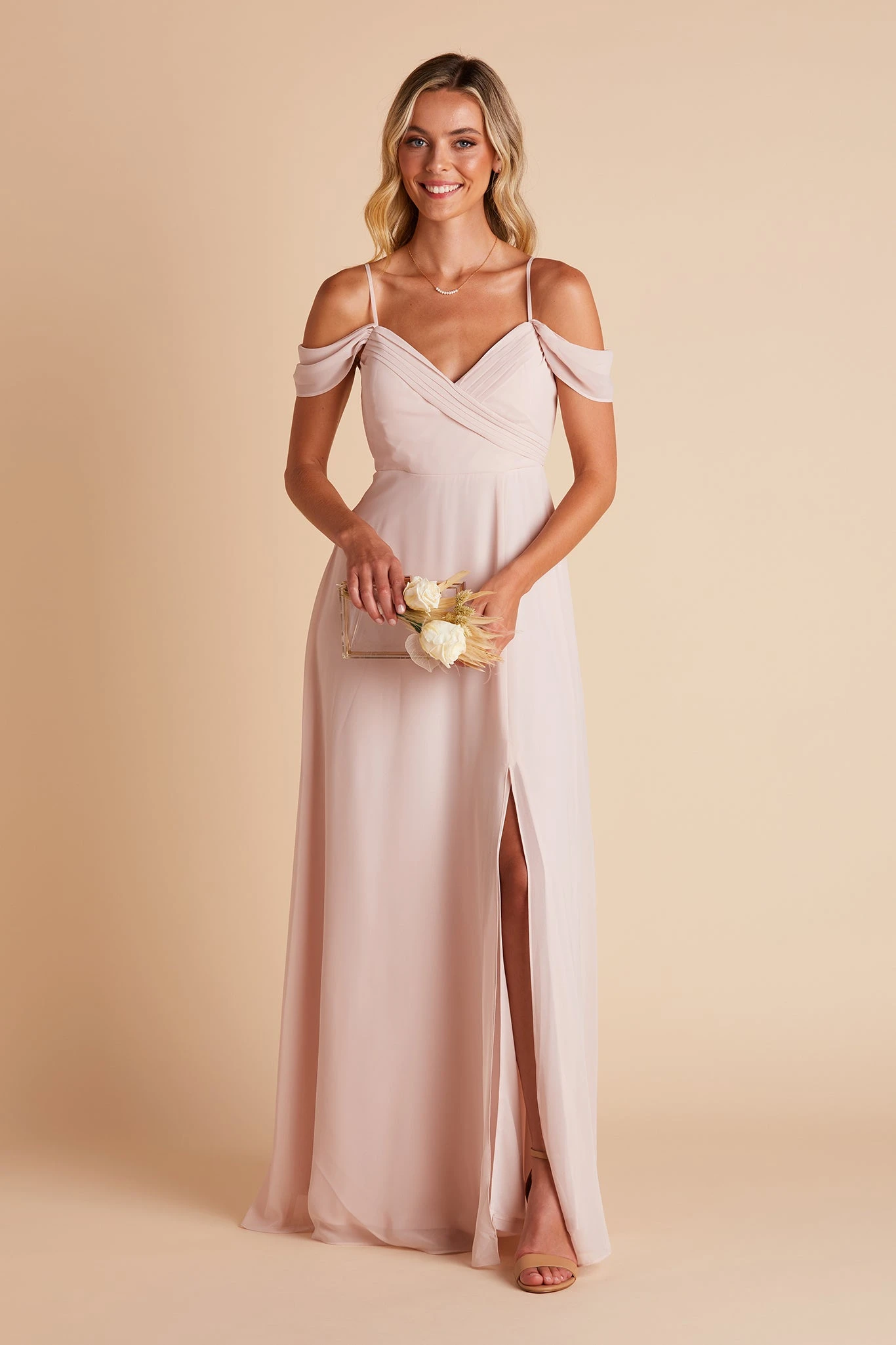 Spence Convertible Dress - Pale Blush 6 Spence Convertible Dress - Pale Blush - Image 4